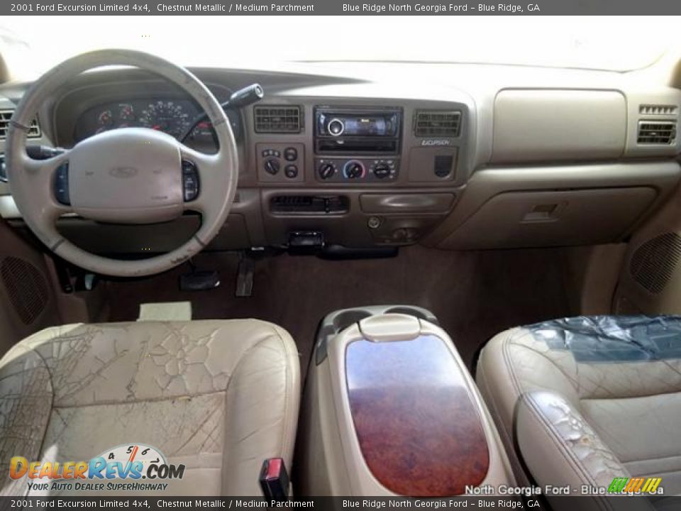 2001 Ford Excursion Limited 4x4 Chestnut Metallic / Medium Parchment Photo #19