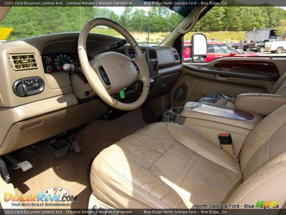 2001 Ford Excursion Limited 4x4 Chestnut Metallic / Medium Parchment Photo #27