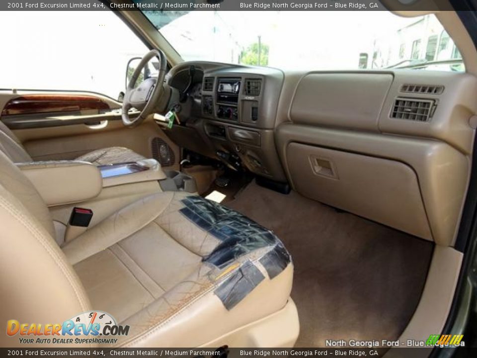 2001 Ford Excursion Limited 4x4 Chestnut Metallic / Medium Parchment Photo #28