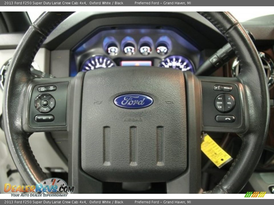 2013 Ford F250 Super Duty Lariat Crew Cab 4x4 Oxford White / Black Photo #21