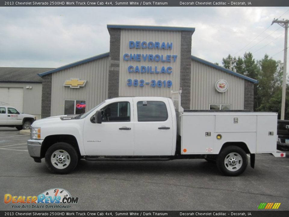 2013 Chevrolet Silverado 2500HD Work Truck Crew Cab 4x4 Summit White / Dark Titanium Photo #1
