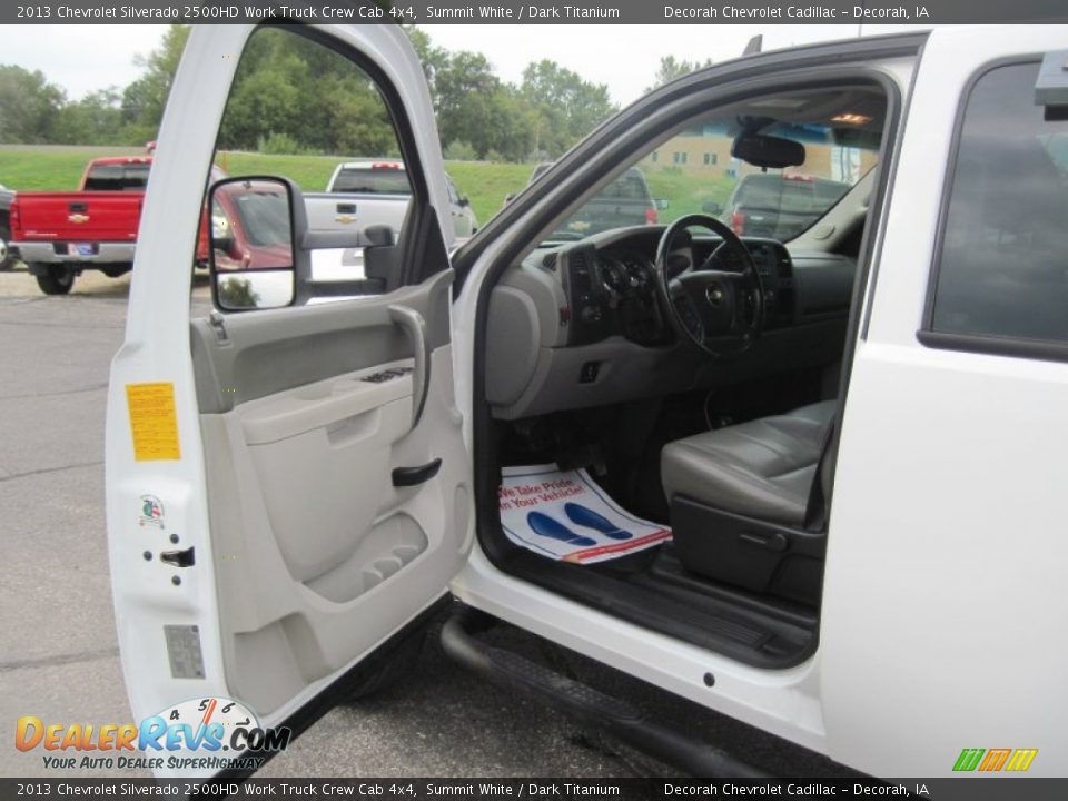 2013 Chevrolet Silverado 2500HD Work Truck Crew Cab 4x4 Summit White / Dark Titanium Photo #2