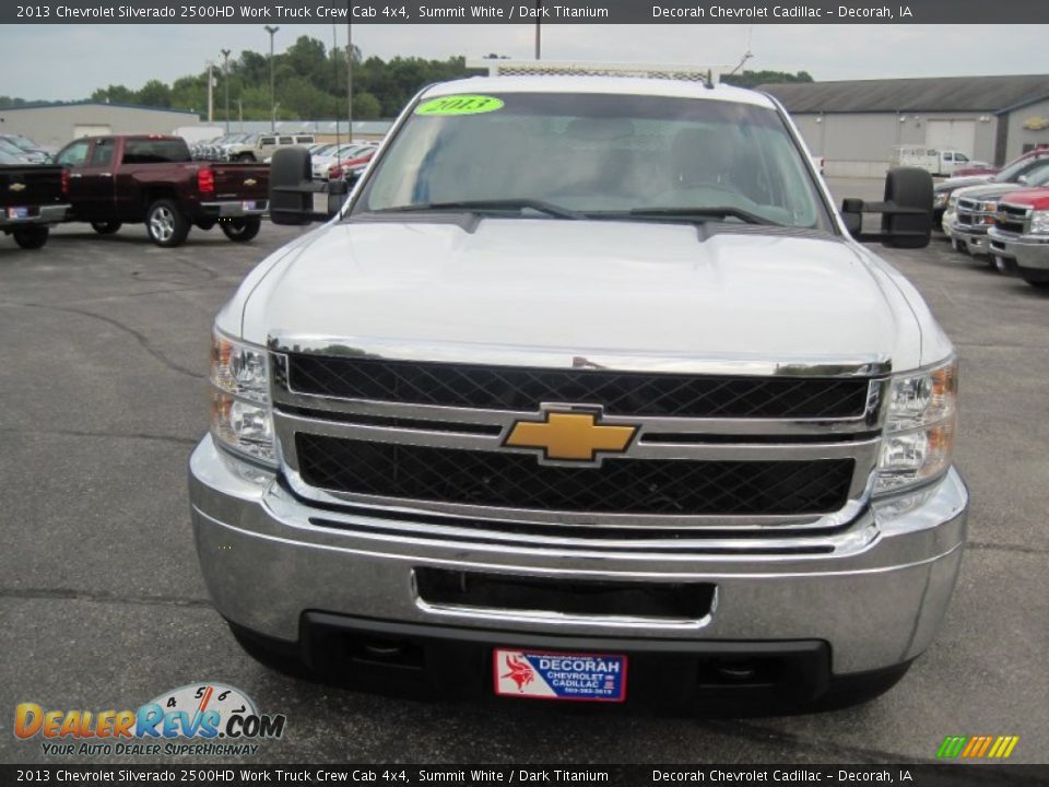 2013 Chevrolet Silverado 2500HD Work Truck Crew Cab 4x4 Summit White / Dark Titanium Photo #4