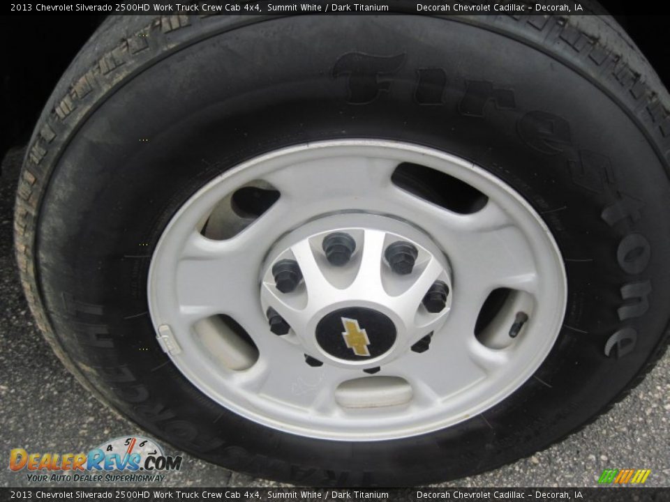 2013 Chevrolet Silverado 2500HD Work Truck Crew Cab 4x4 Summit White / Dark Titanium Photo #6