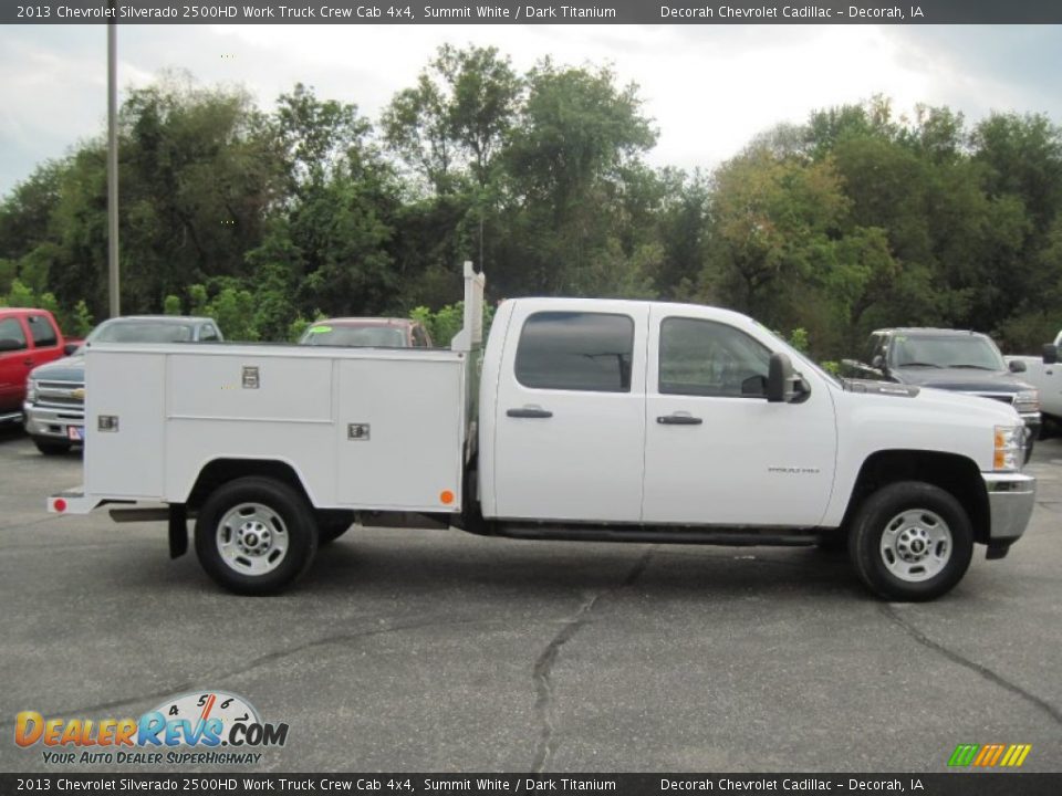 2013 Chevrolet Silverado 2500HD Work Truck Crew Cab 4x4 Summit White / Dark Titanium Photo #7