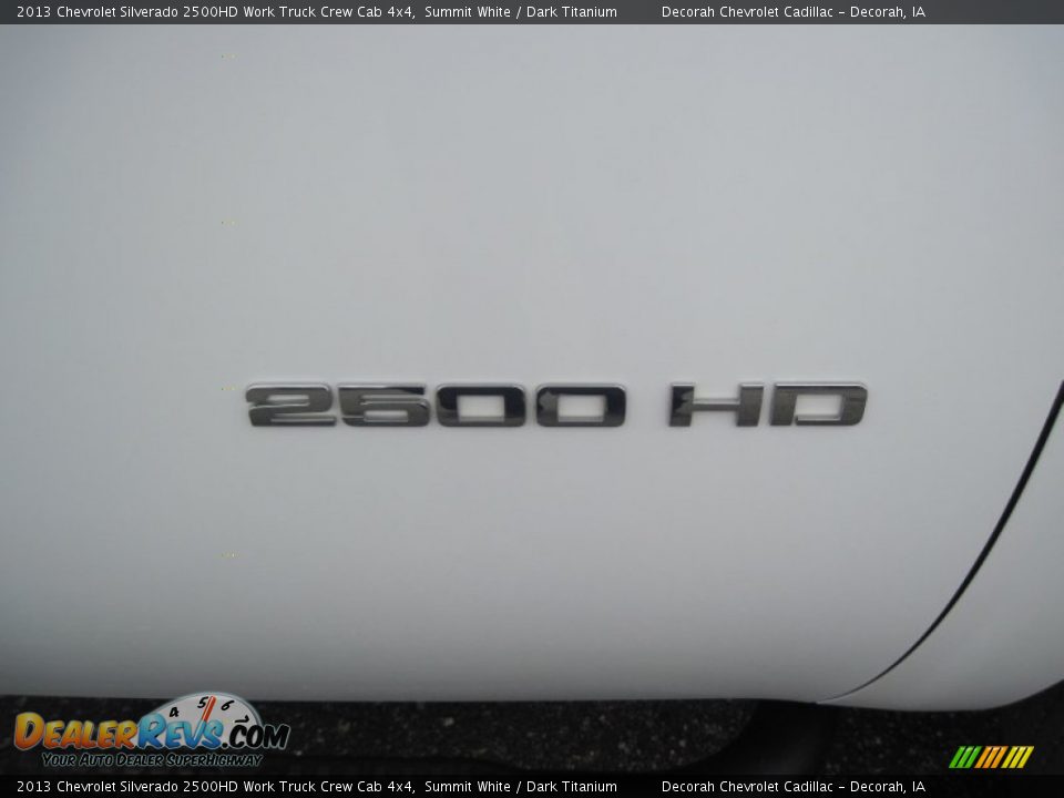 2013 Chevrolet Silverado 2500HD Work Truck Crew Cab 4x4 Summit White / Dark Titanium Photo #8