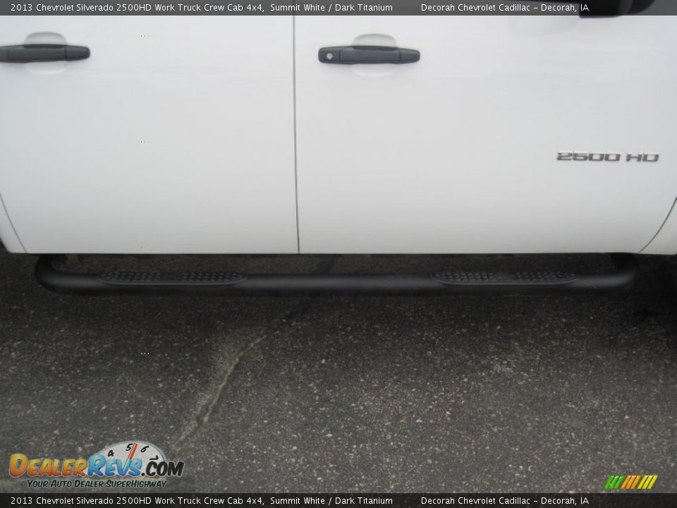 2013 Chevrolet Silverado 2500HD Work Truck Crew Cab 4x4 Summit White / Dark Titanium Photo #9