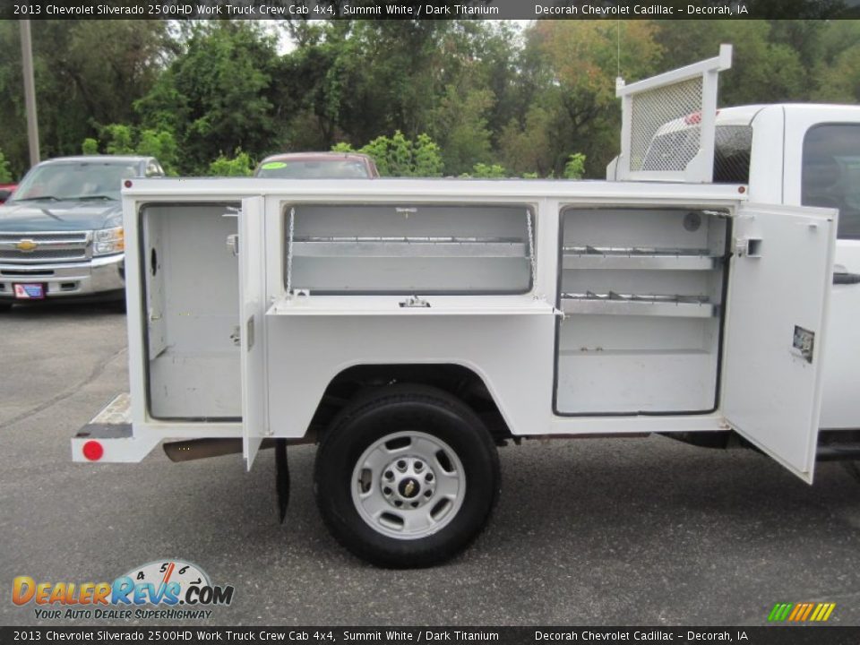 2013 Chevrolet Silverado 2500HD Work Truck Crew Cab 4x4 Summit White / Dark Titanium Photo #10