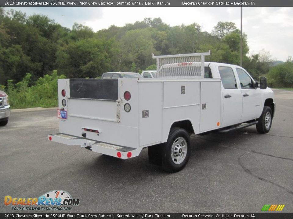2013 Chevrolet Silverado 2500HD Work Truck Crew Cab 4x4 Summit White / Dark Titanium Photo #11
