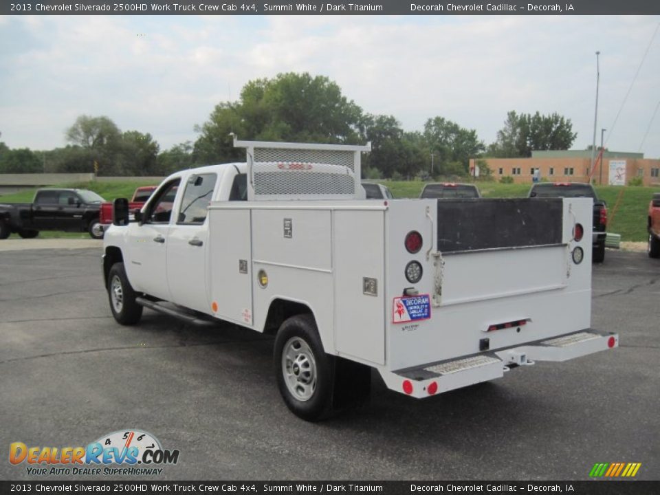 2013 Chevrolet Silverado 2500HD Work Truck Crew Cab 4x4 Summit White / Dark Titanium Photo #14