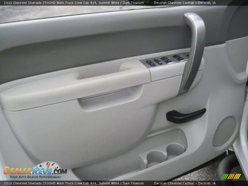 2013 Chevrolet Silverado 2500HD Work Truck Crew Cab 4x4 Summit White / Dark Titanium Photo #16