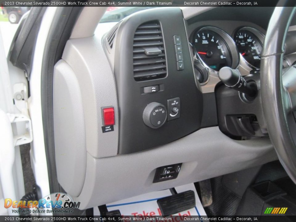 2013 Chevrolet Silverado 2500HD Work Truck Crew Cab 4x4 Summit White / Dark Titanium Photo #17