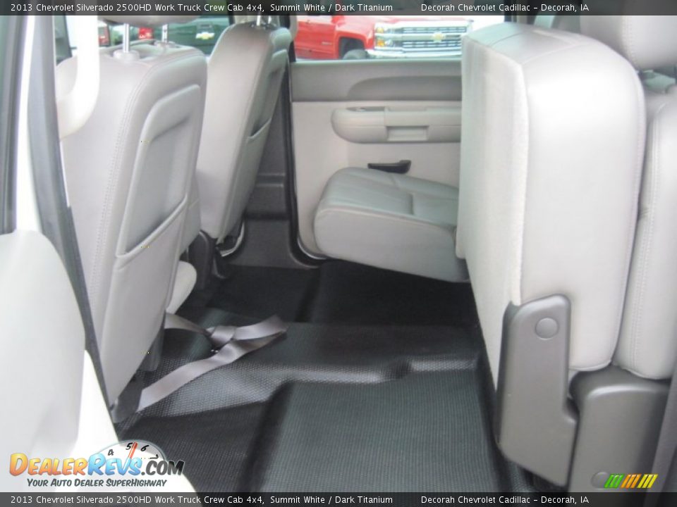 2013 Chevrolet Silverado 2500HD Work Truck Crew Cab 4x4 Summit White / Dark Titanium Photo #24