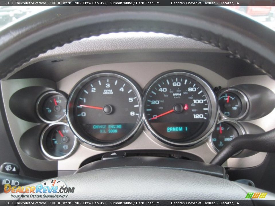 2013 Chevrolet Silverado 2500HD Work Truck Crew Cab 4x4 Summit White / Dark Titanium Photo #26