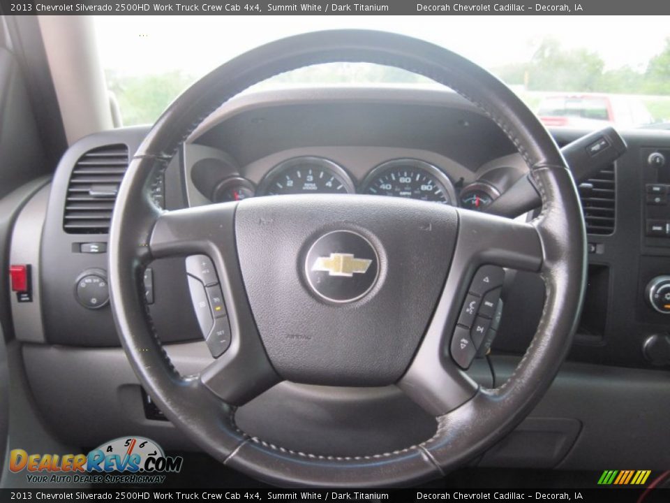 2013 Chevrolet Silverado 2500HD Work Truck Crew Cab 4x4 Summit White / Dark Titanium Photo #28