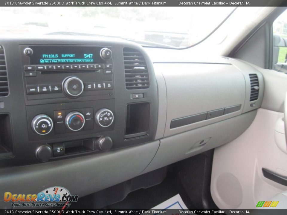 2013 Chevrolet Silverado 2500HD Work Truck Crew Cab 4x4 Summit White / Dark Titanium Photo #31