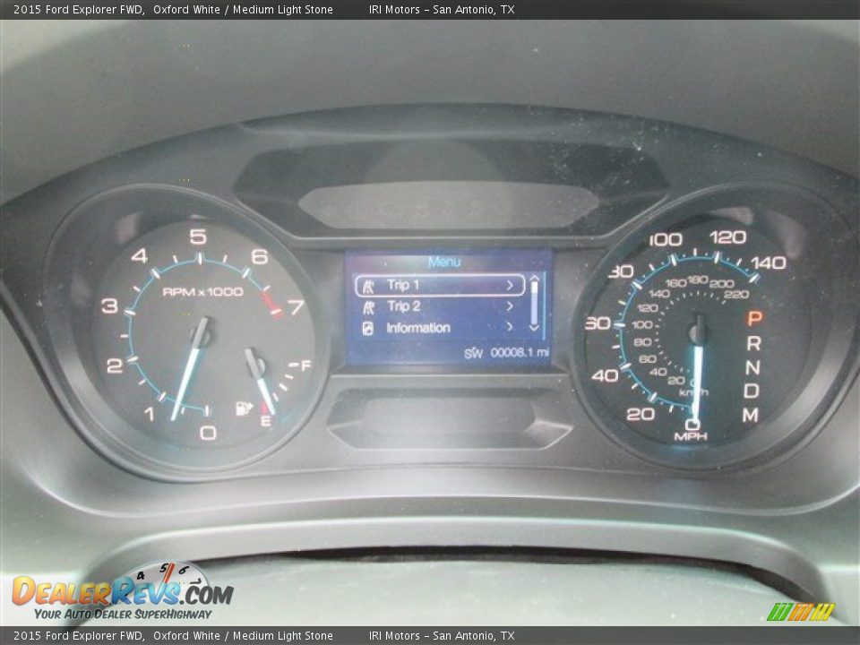 2015 Ford Explorer FWD Oxford White / Medium Light Stone Photo #31