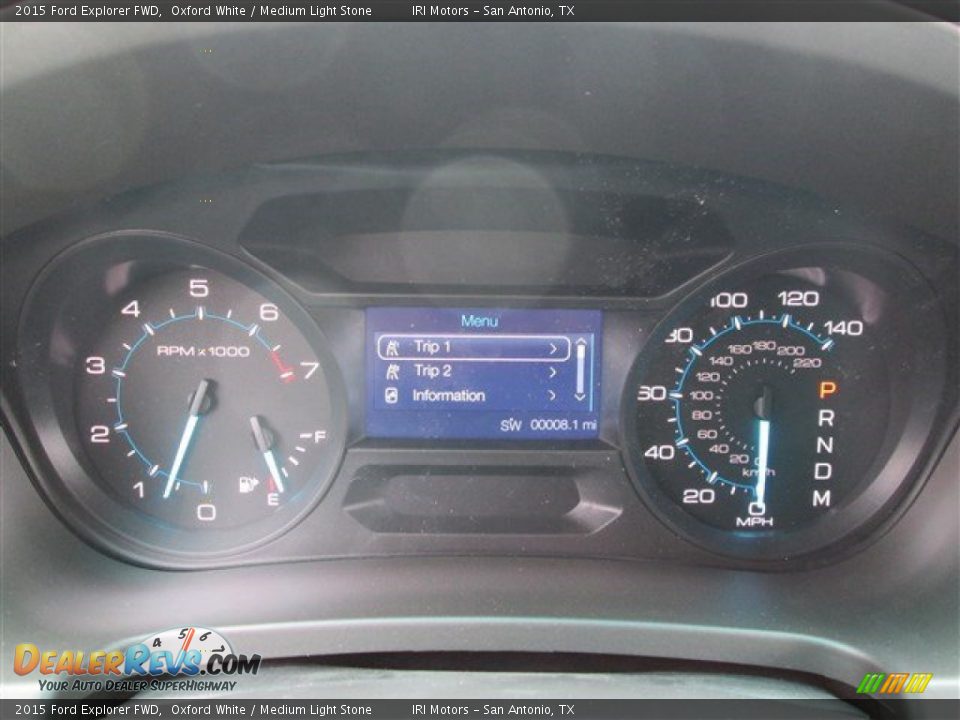 2015 Ford Explorer FWD Oxford White / Medium Light Stone Photo #32
