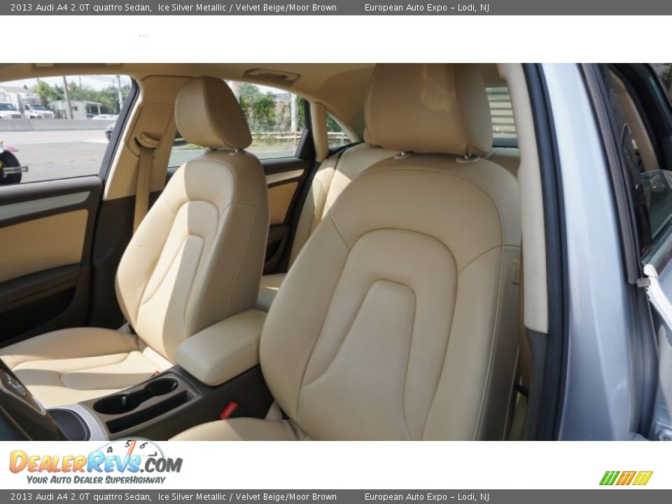 2013 Audi A4 2.0T quattro Sedan Ice Silver Metallic / Velvet Beige/Moor Brown Photo #6