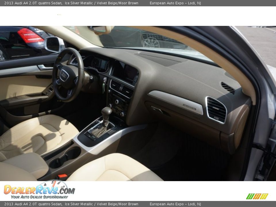 2013 Audi A4 2.0T quattro Sedan Ice Silver Metallic / Velvet Beige/Moor Brown Photo #11