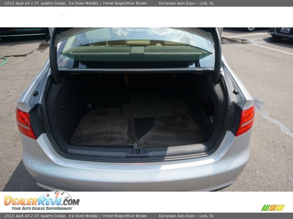 2013 Audi A4 2.0T quattro Sedan Ice Silver Metallic / Velvet Beige/Moor Brown Photo #18