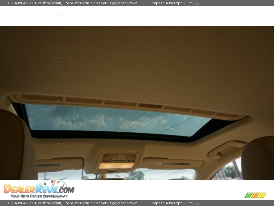 2013 Audi A4 2.0T quattro Sedan Ice Silver Metallic / Velvet Beige/Moor Brown Photo #31
