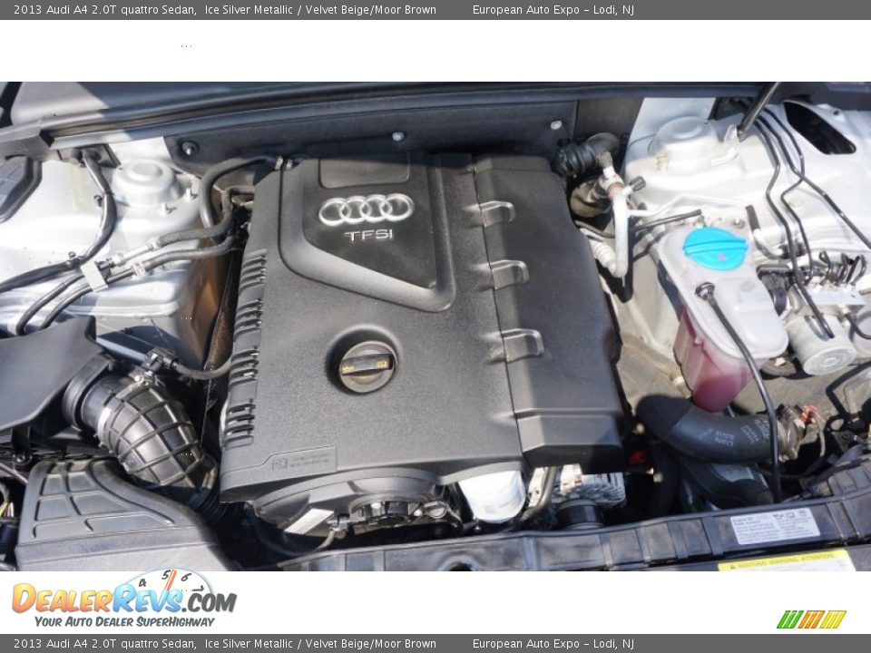 2013 Audi A4 2.0T quattro Sedan Ice Silver Metallic / Velvet Beige/Moor Brown Photo #32