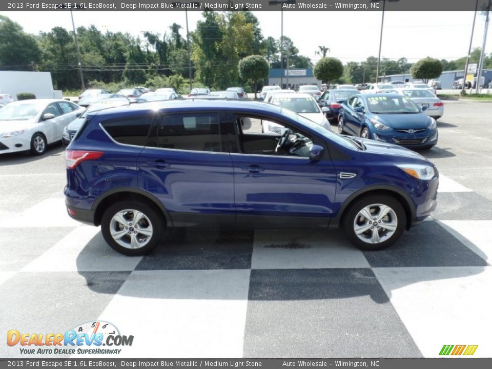2013 Ford Escape SE 1.6L EcoBoost Deep Impact Blue Metallic / Medium Light Stone Photo #3