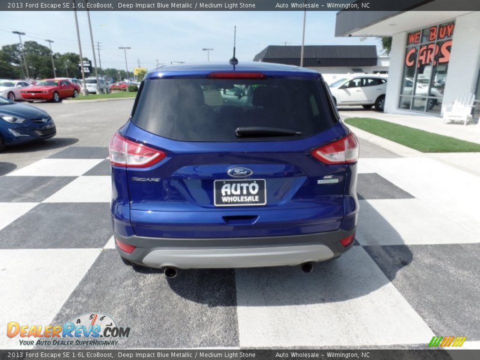 2013 Ford Escape SE 1.6L EcoBoost Deep Impact Blue Metallic / Medium Light Stone Photo #4