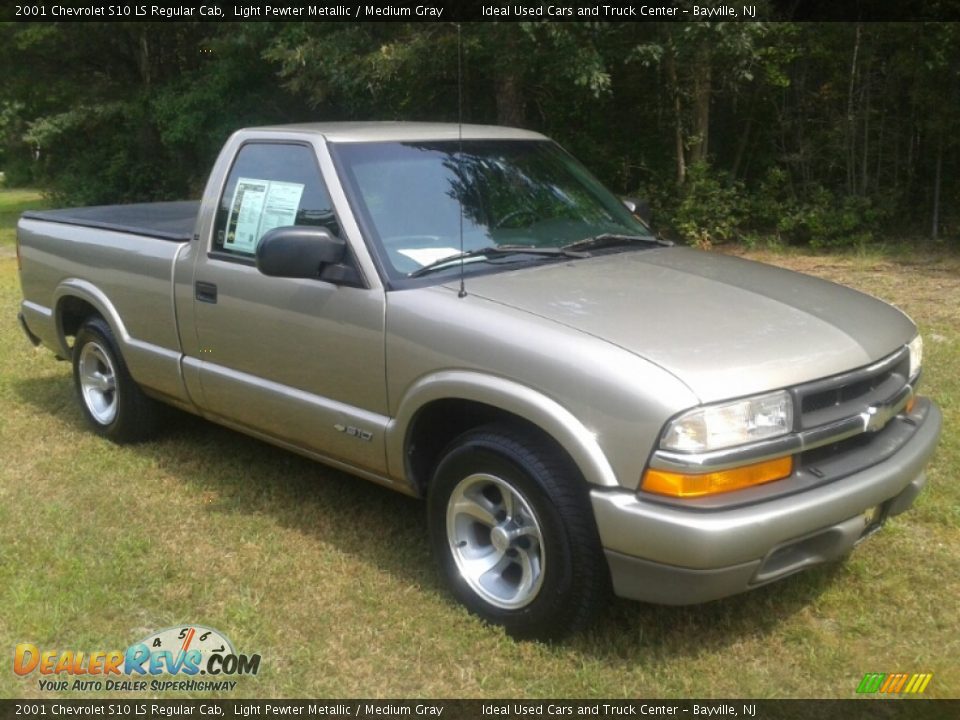 2001 Chevrolet S10 LS Regular Cab Light Pewter Metallic / Medium Gray Photo #3