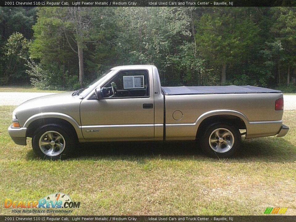 2001 Chevrolet S10 LS Regular Cab Light Pewter Metallic / Medium Gray Photo #9