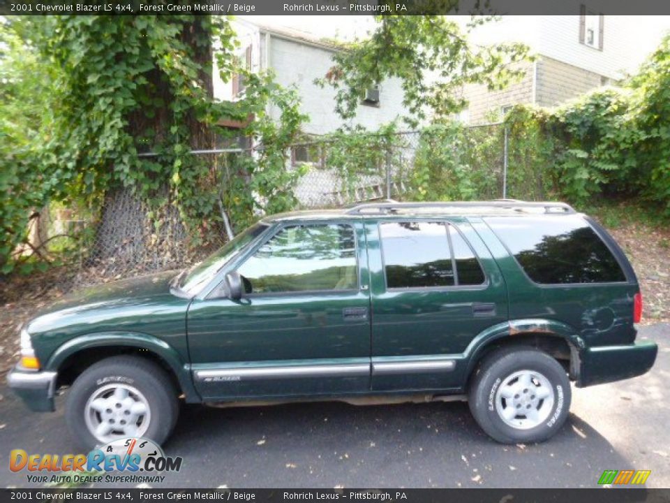 Forest Green Metallic 2001 Chevrolet Blazer LS 4x4 Photo #1