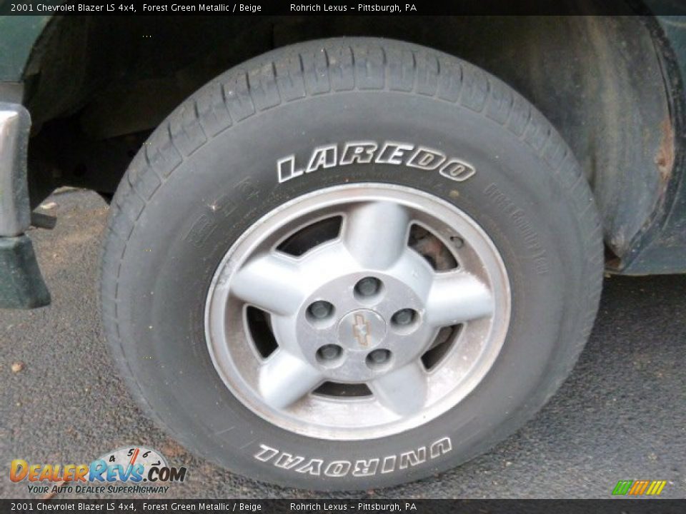 2001 Chevrolet Blazer LS 4x4 Forest Green Metallic / Beige Photo #7