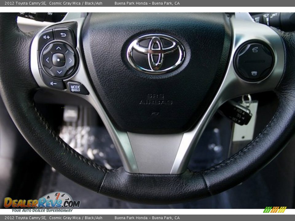2012 Toyota Camry SE Cosmic Gray Mica / Black/Ash Photo #13