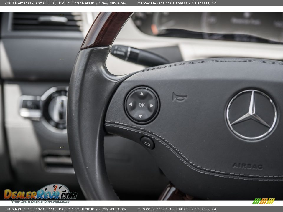 2008 Mercedes-Benz CL 550 Iridium Silver Metallic / Grey/Dark Grey Photo #19