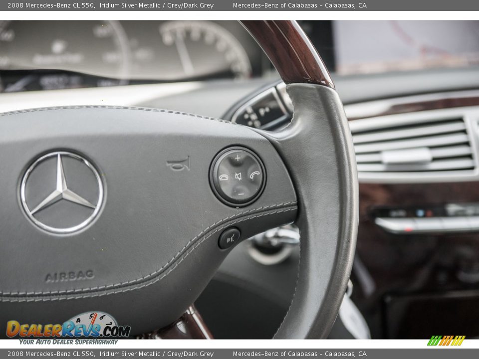 2008 Mercedes-Benz CL 550 Iridium Silver Metallic / Grey/Dark Grey Photo #20
