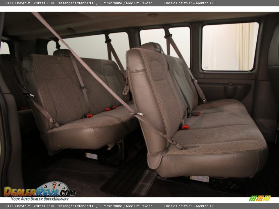 2014 Chevrolet Express 3500 Passenger Extended LT Summit White / Medium Pewter Photo #11