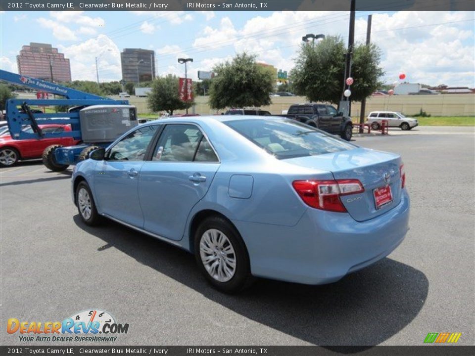 2012 Toyota Camry LE Clearwater Blue Metallic / Ivory Photo #6