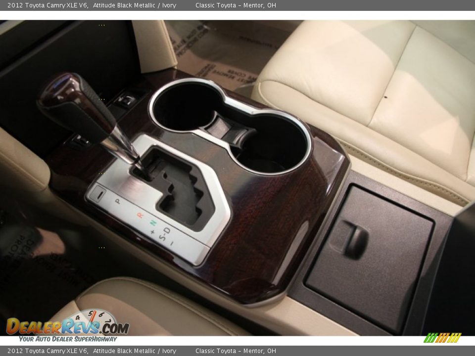2012 Toyota Camry XLE V6 Attitude Black Metallic / Ivory Photo #9