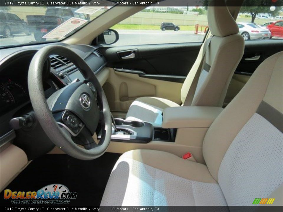 2012 Toyota Camry LE Clearwater Blue Metallic / Ivory Photo #13