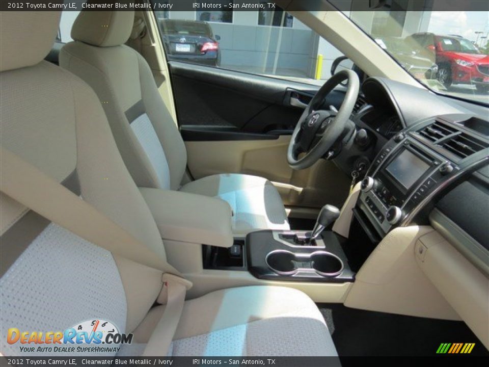 2012 Toyota Camry LE Clearwater Blue Metallic / Ivory Photo #17
