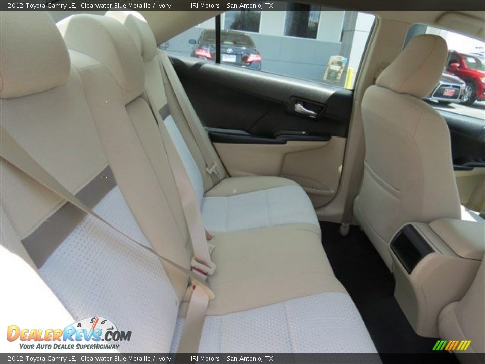 2012 Toyota Camry LE Clearwater Blue Metallic / Ivory Photo #18