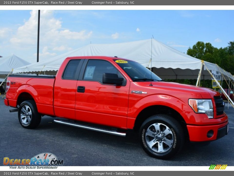 2013 Ford F150 STX SuperCab Race Red / Steel Gray Photo #1