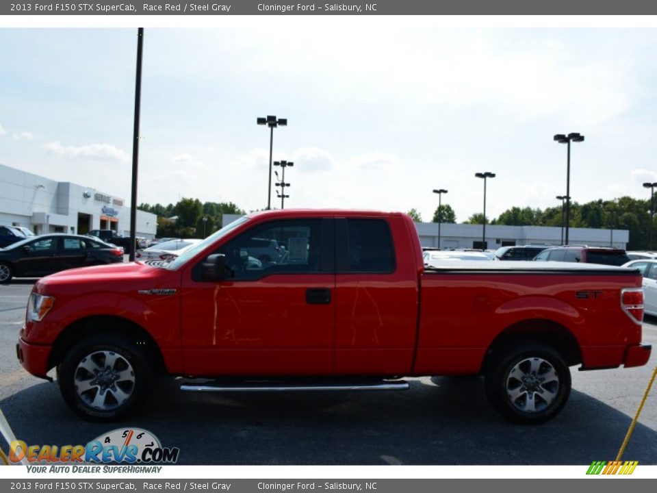2013 Ford F150 STX SuperCab Race Red / Steel Gray Photo #6