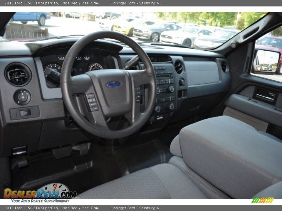 2013 Ford F150 STX SuperCab Race Red / Steel Gray Photo #13