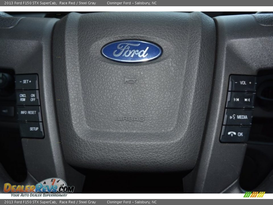 2013 Ford F150 STX SuperCab Race Red / Steel Gray Photo #16