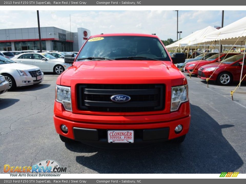 2013 Ford F150 STX SuperCab Race Red / Steel Gray Photo #22