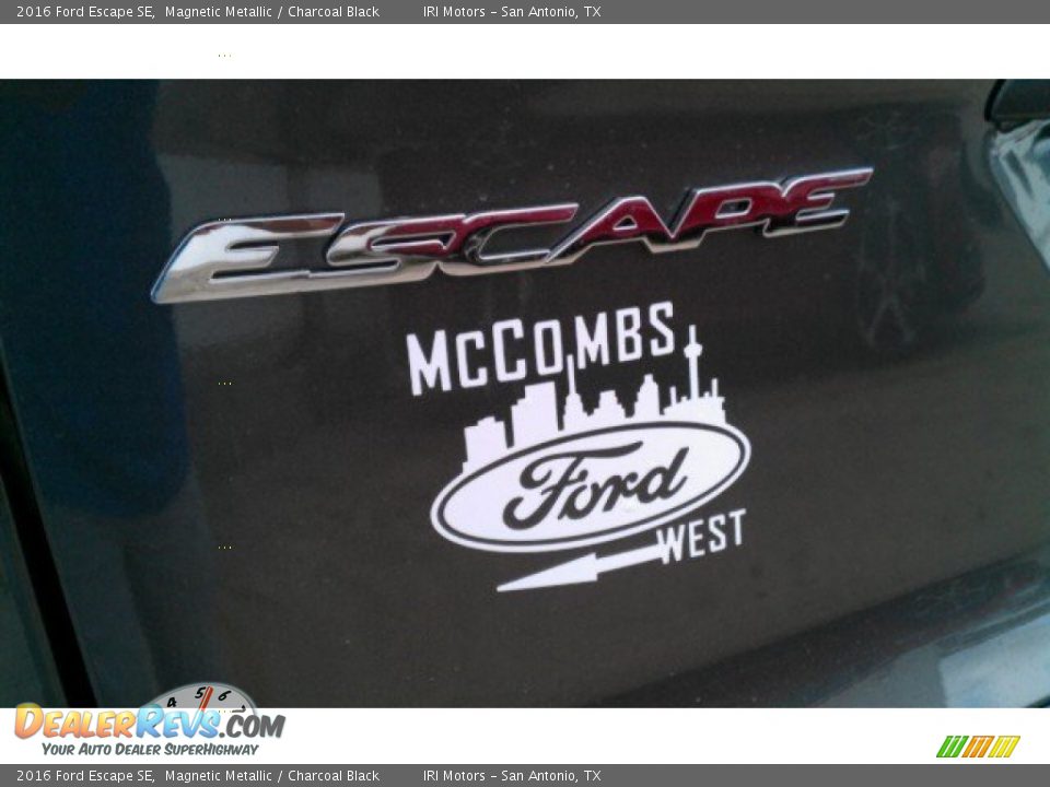 2016 Ford Escape SE Magnetic Metallic / Charcoal Black Photo #13