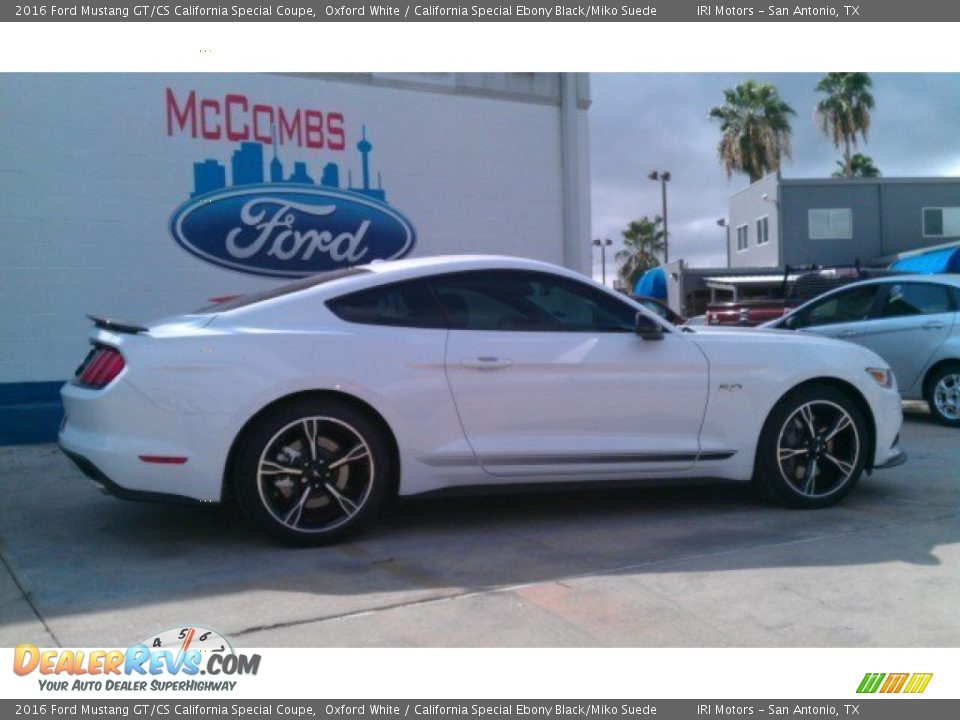 2016 Ford Mustang GT/CS California Special Coupe Oxford White / California Special Ebony Black/Miko Suede Photo #3