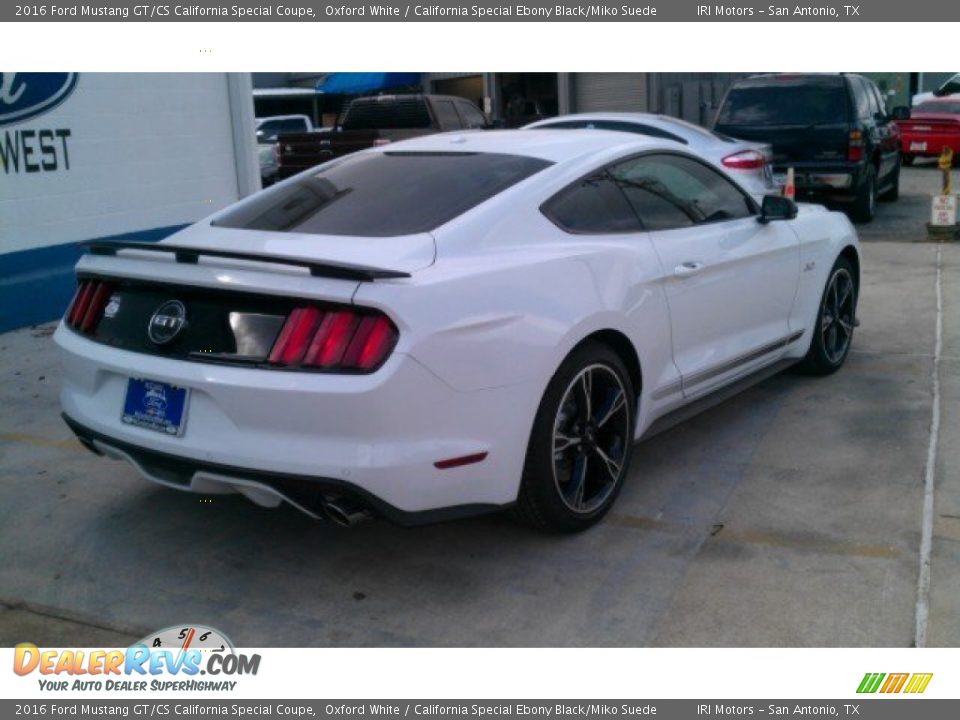 2016 Ford Mustang GT/CS California Special Coupe Oxford White / California Special Ebony Black/Miko Suede Photo #16